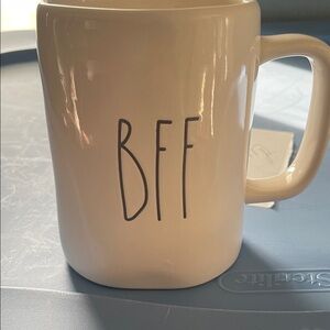 Rae Dunn Cream Ceramic Mug with BFF Lettering
